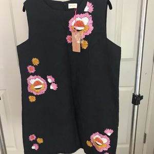 Gorman Navy Tropical Sleeveless Dress